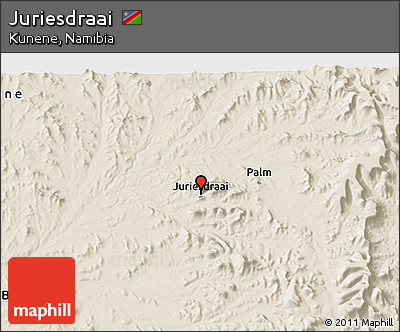 Shaded Relief 3D Map of Juriesdraai