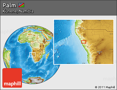 Physical Location Map of Palm