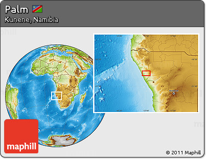 Physical Location Map of Palm