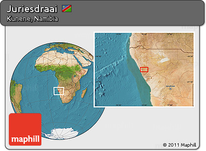 Satellite Location Map of Juriesdraai