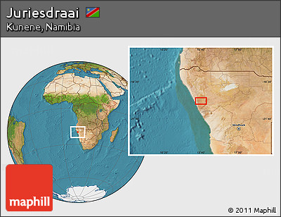 Satellite Location Map of Juriesdraai