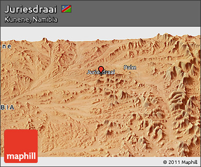 Satellite Panoramic Map of Juriesdraai