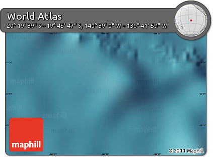 Satellite Map of the Area around 20° 2' 43" S, 140° 10' 30" W