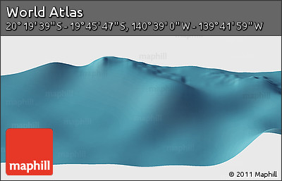 Satellite Panoramic Map of the Area around 20° 2' 43" S, 140° 10' 30" W