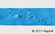 Shaded Relief Panoramic Map of the area around 20° 2' 43" S, 141° 52' 30" W