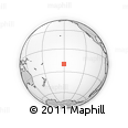 Outline Map of the Area around 20° 2' 43" S, 150° 22' 30" W, rectangular outline