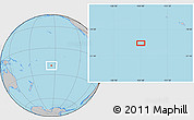 Gray Location Map of the area around 20° 2' 43" S, 154° 37' 30" W