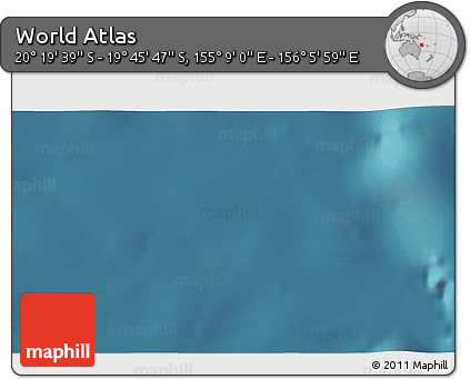 Satellite 3D Map of the Area around 20° 2' 43" S, 155° 37' 30" E