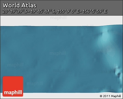 Satellite 3D Map of the Area around 20° 2' 43" S, 155° 37' 30" E