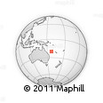 Outline Map of the Area around 20° 2' 43" S, 157° 19' 29" E, rectangular outline