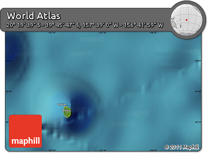 Satellite Map of the Area around 20° 2' 43" S, 157° 10' 30" W