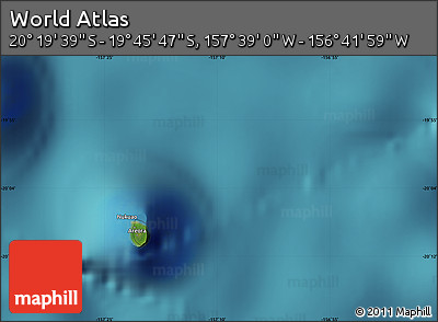 Satellite Map of the Area around 20° 2' 43" S, 157° 10' 30" W