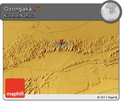 Physical 3D Map of Ozongaka