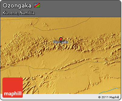 Physical 3D Map of Ozongaka