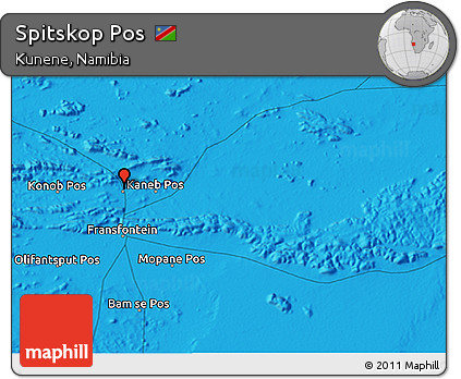 Political 3D Map of Spitskop Pos