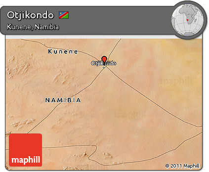 Satellite 3D Map of Otjikondo