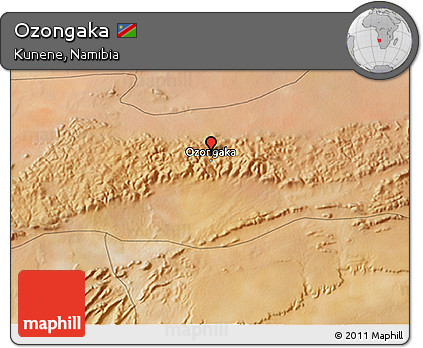 Satellite 3D Map of Ozongaka