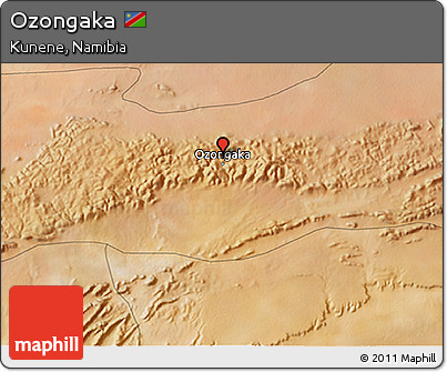 Satellite 3D Map of Ozongaka