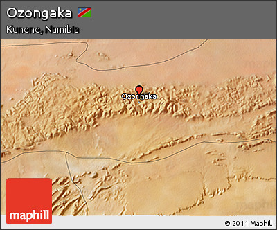 Satellite 3D Map of Ozongaka