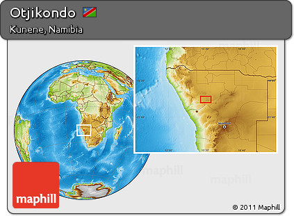 Physical Location Map of Otjikondo