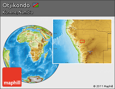Physical Location Map of Otjikondo