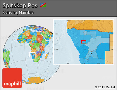 Political Location Map of Spitskop Pos