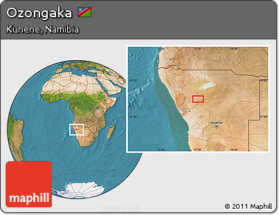 Satellite Location Map of Ozongaka