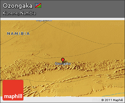 Physical Panoramic Map of Ozongaka