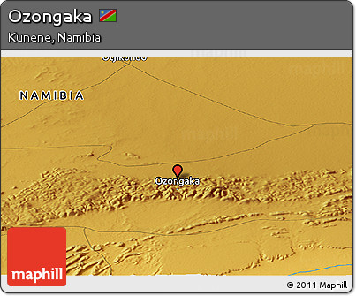 Physical Panoramic Map of Ozongaka