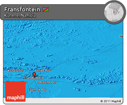 Political Panoramic Map of Fransfontein