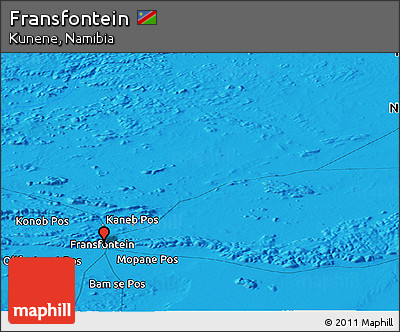 Political Panoramic Map of Fransfontein