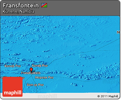 Political Panoramic Map of Fransfontein