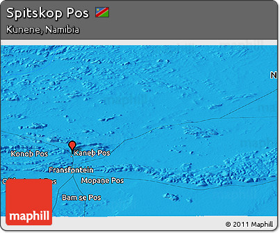 Political Panoramic Map of Spitskop Pos