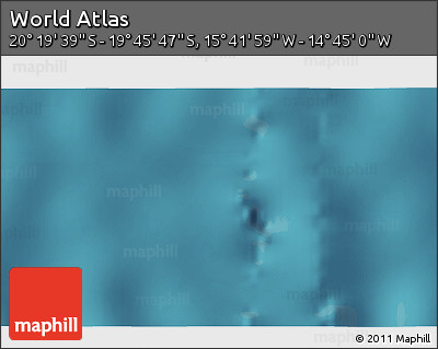 Satellite 3D Map of the Area around 20° 2' 43" S, 15° 13' 29" W