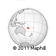 Outline Map of the Area around 20° 2' 43" S, 161° 34' 29" E, rectangular outline
