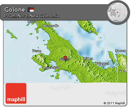 Physical 3D Map of Golone
