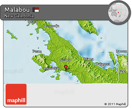 Physical 3D Map of Malabou