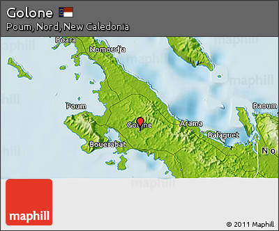 Physical 3D Map of Golone