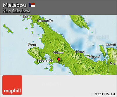 Physical 3D Map of Malabou