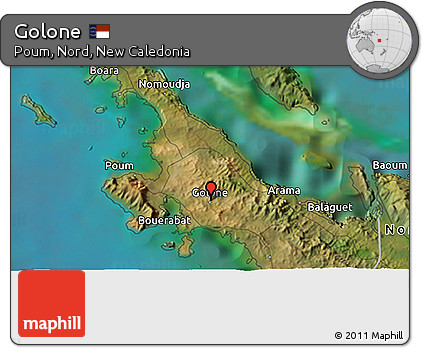 Satellite 3D Map of Golone