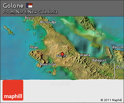 Satellite 3D Map of Golone