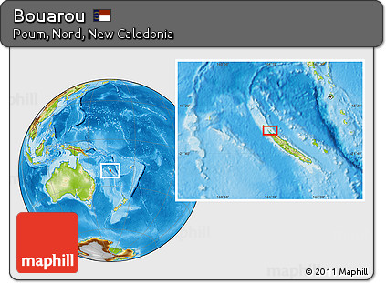 Physical Location Map of Bouarou