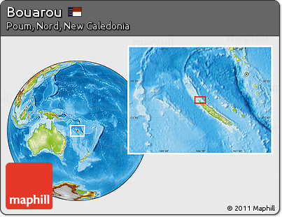Physical Location Map of Bouarou
