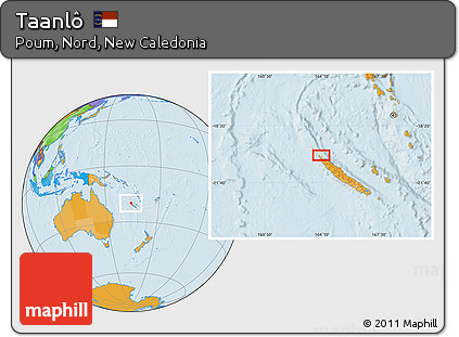 Political Location Map of Taanlô