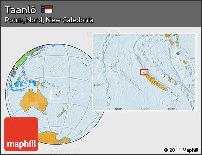 Political Location Map of Taanlô