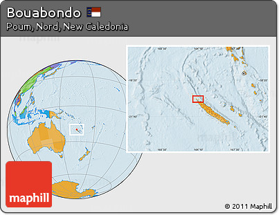 Political Location Map of Bouabondo