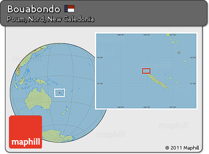 Savanna Style Location Map of Bouabondo