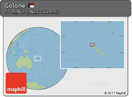 Savanna Style Location Map of Golone