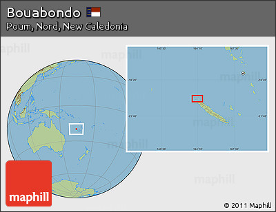 Savanna Style Location Map of Bouabondo