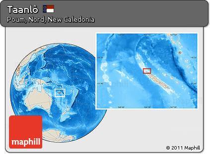 Shaded Relief Location Map of Taanlô